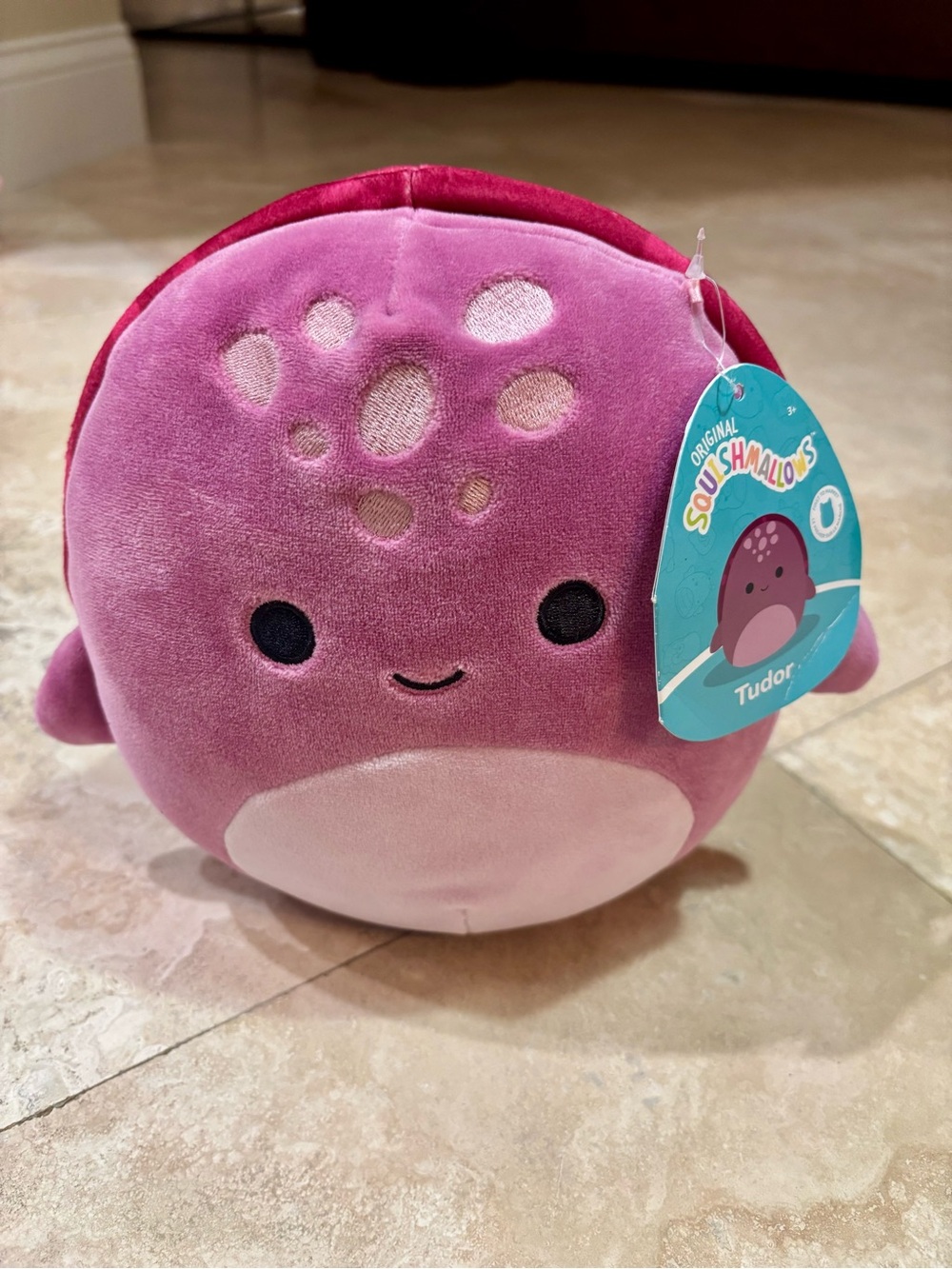 NWT Original Squishmallows Tudor Turtle Plush Toy - Pink/Purple
